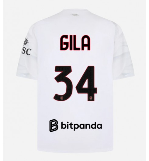 AC Milan Mario Gila #34 Venkovní Dres 2026-27 Krátký Rukáv AC Milan Mario Gila #34 Venkovní Dres 2026-27 Krátký Rukáv